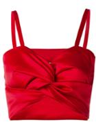 Twist Top - Women - Polyester - S, Red, Polyester, Sadie Williams