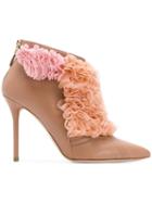 Malone Souliers Fluffy Frill Tulle Detail Boots - Pink