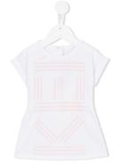 Kenzo Kids - Logo Print Dress - Kids - Cotton/spandex/elastane - 6 Mth, White