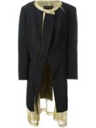Comme Des Garçons Vintage Layered Coat, Women's, Size: Medium, Black