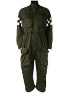 Dsquared2 - Checkered Arm Jumpsuit - Women - Cotton - 36, Green, Cotton