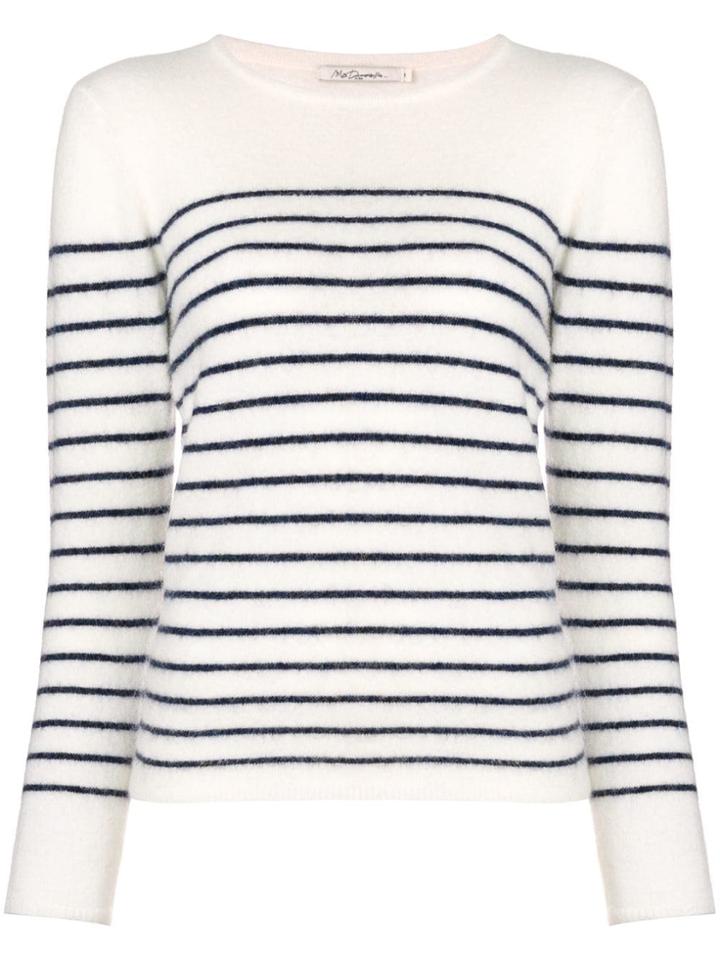 Mes Demoiselles Striped Fine Knit Sweater - Nude & Neutrals