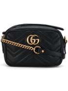 Gucci Mini Gg Marmont Matelassé Bag, Women's, Black, Leather