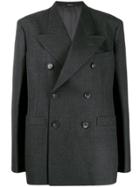 Maison Margiela Double Breasted Cape Blazer - Grey