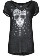 Thomas Wylde Surie Embellished Skull T-shirt - Black