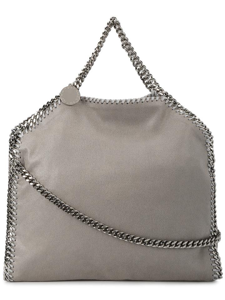 Stella Mccartney - Falabella Shoulder Bag - Women - Polyester/brass - One Size, Grey, Polyester/brass