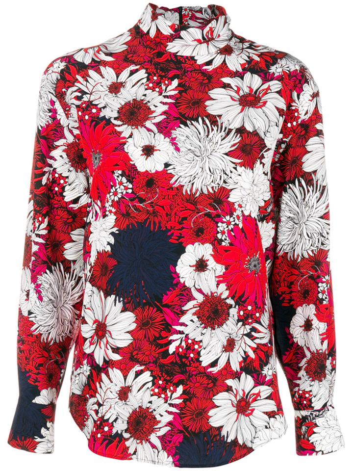 Cédric Charlier Floral-print Top - Red