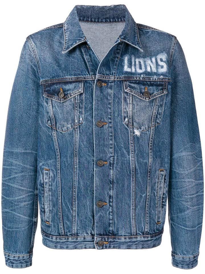 Kent & Curwen Lions Denim Jacket - Blue