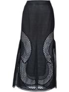 Stella Mccartney Perforated A-line Skirt