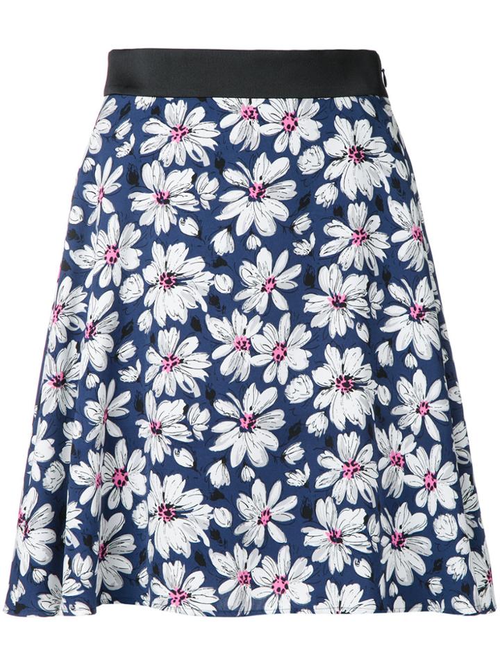 Guild Prime Daisy Print Skirt - Blue