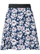 Guild Prime Daisy Print Skirt - Blue