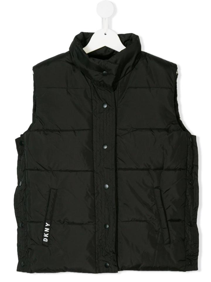 Dkny Kids Teen Padded Gilet - Black