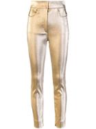 Dolce & Gabbana Skinny Trousers - Gold