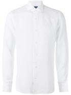 Barba - Classic Shirt - Men - Linen/flax - 40, White, Linen/flax