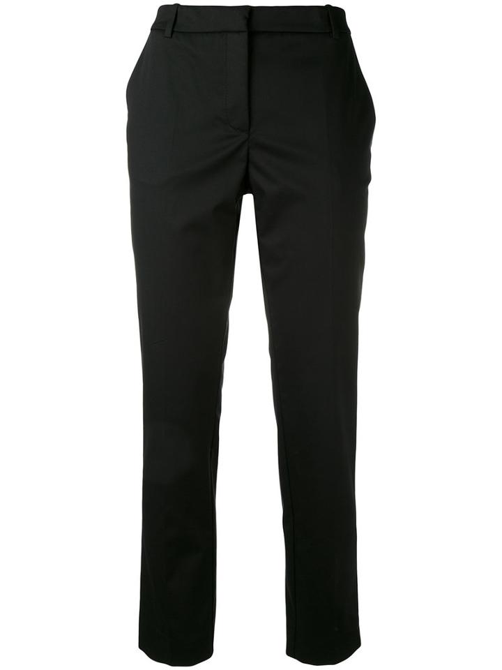 Kiltie - Cropped Trousers - Women - Cotton/spandex/elastane - 44, Black, Cotton/spandex/elastane