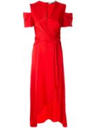 Reinaldo Lourenço Cachequer Midi Dress - Red