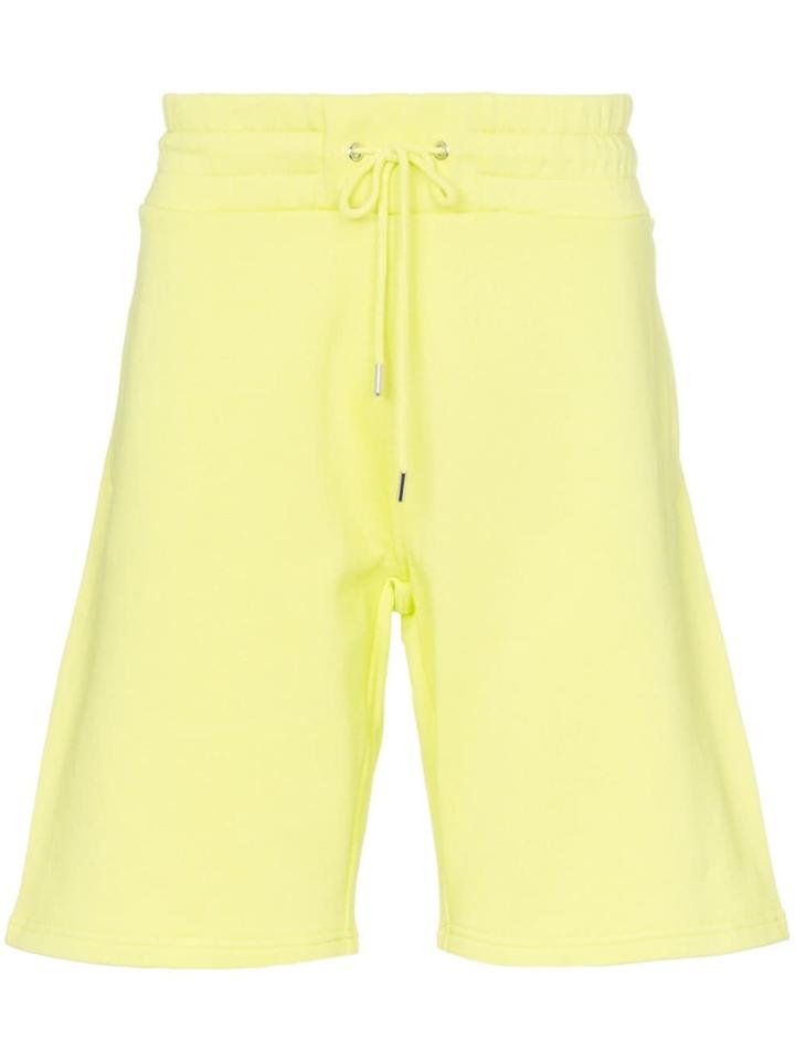 Kenzo Logo Print Track Shorts - Yellow