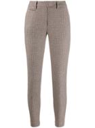 Dondup Check Print Skinny Trousers - Neutrals
