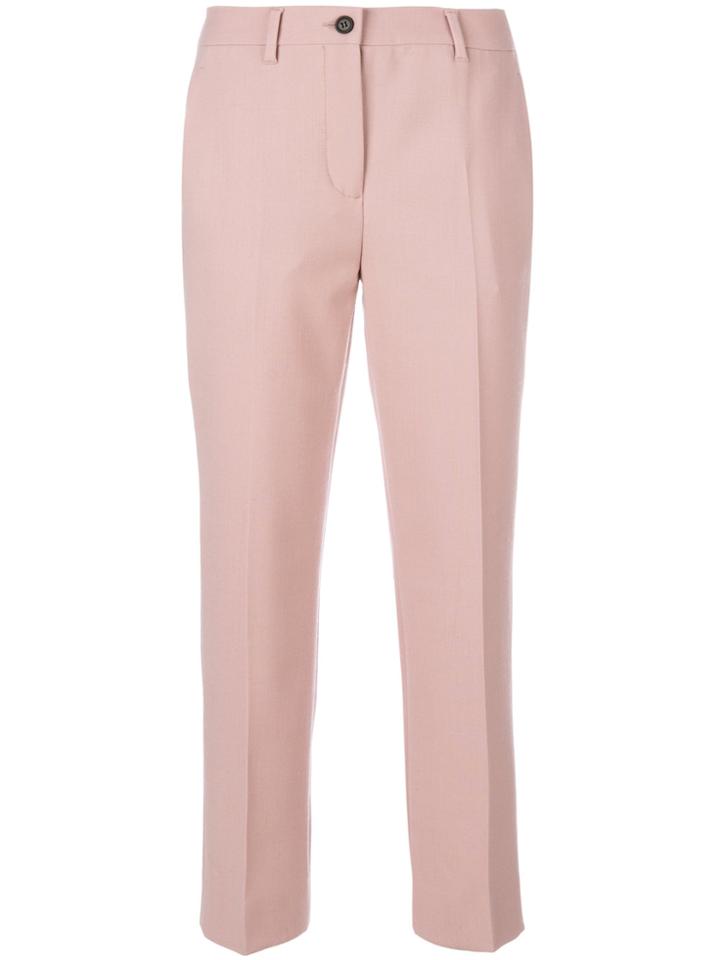 Miu Miu Cropped Trousers - Pink & Purple