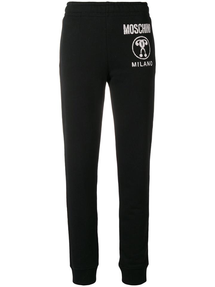 Moschino Logo Print Sweatpants - Black