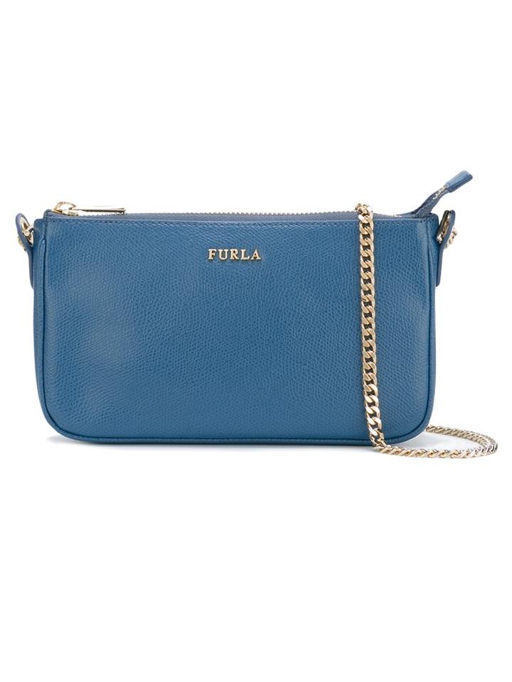 Furla Elongated Crossbody Bag, Women's, Blue