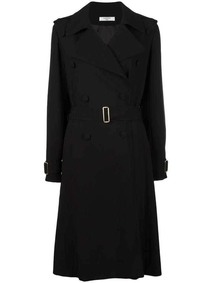 Lanvin - Classic Trench Coat - Women - Acetate/cupro/viscose - 38, Black, Acetate/cupro/viscose