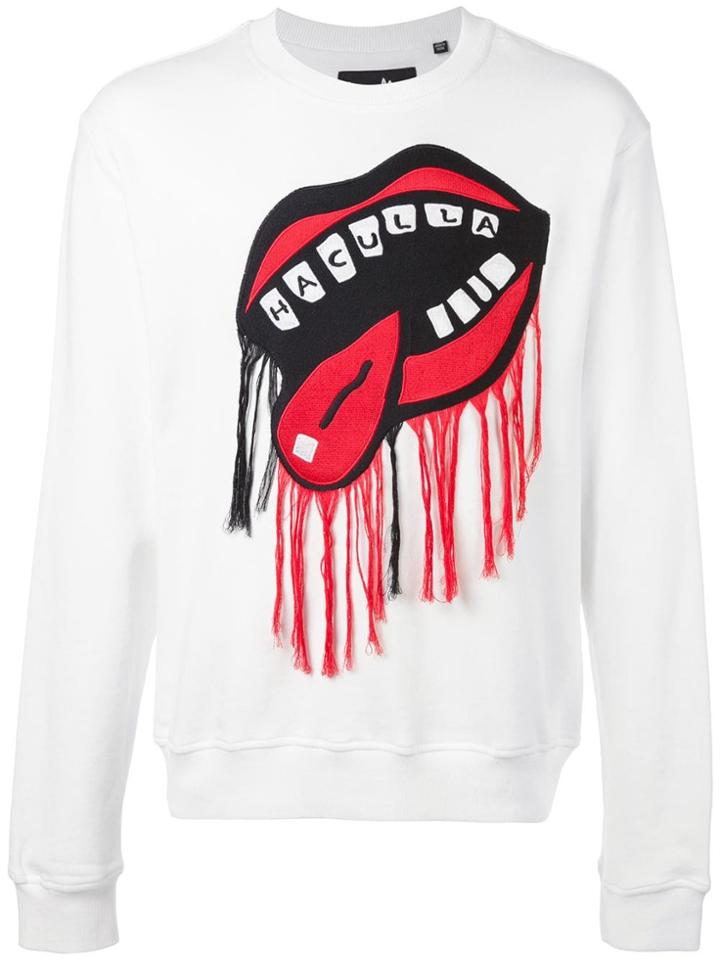 Haculla Nyc Drama Mouth Sweatshirt - White