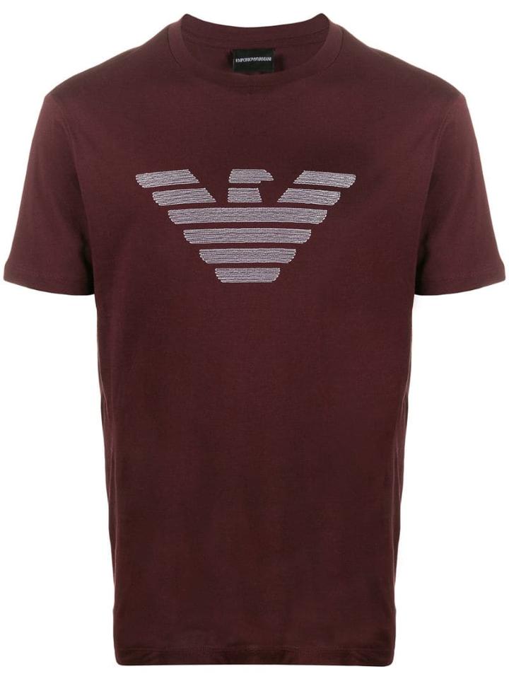 Emporio Armani Printed Logo T-shirt - Red