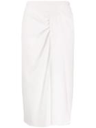 Roland Mouret Straight Midi Skirt - White