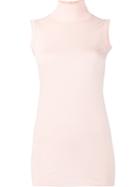Rick Owens Lilies 'lupetto' Sleeveless Top, Women's, Size: 40, Pink/purple, Cotton/nylon/viscose