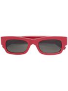 Marni Eyewear Acetate Rectangular Glasses - Red