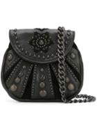 Htc Hollywood Trading Company Beaded Crossbody Bag, Women's, Black, Leather