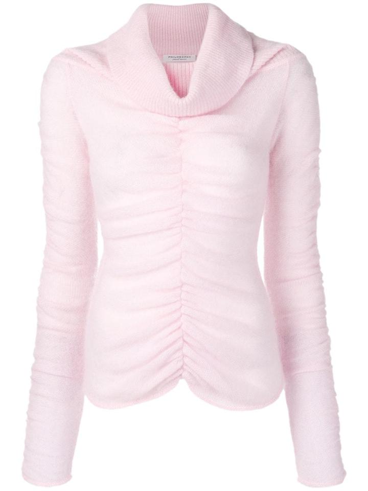 Philosophy Di Lorenzo Serafini Ruched Roll Neck Top - Pink