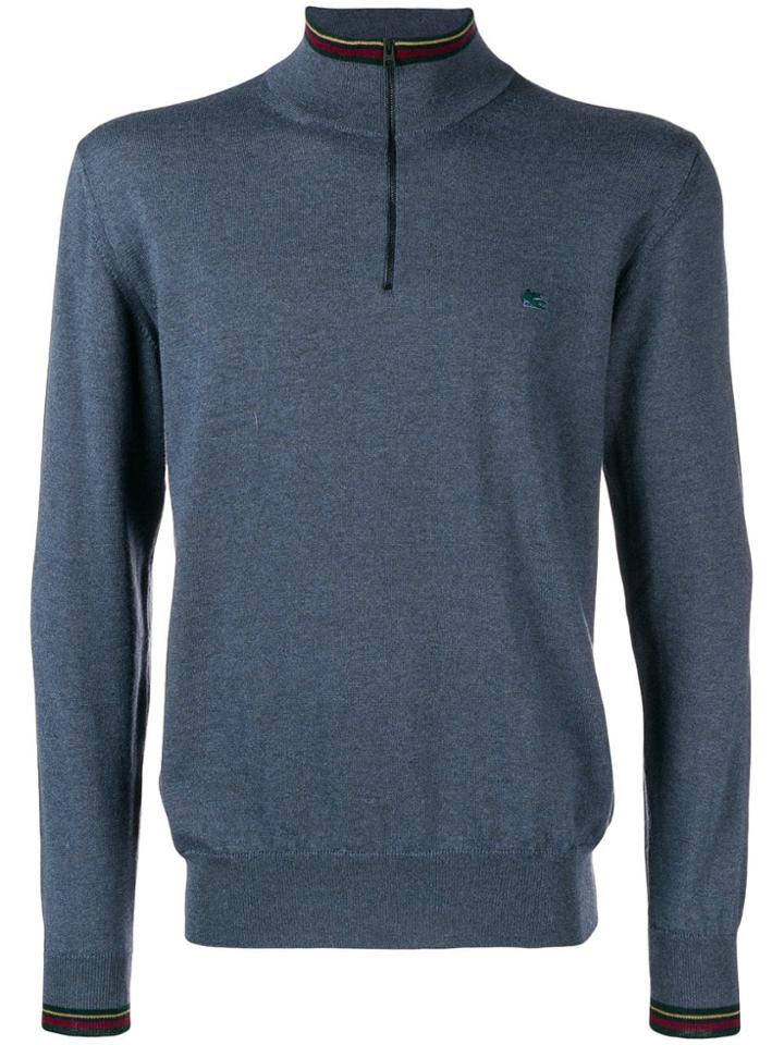 Etro High Neck Sweater - Grey