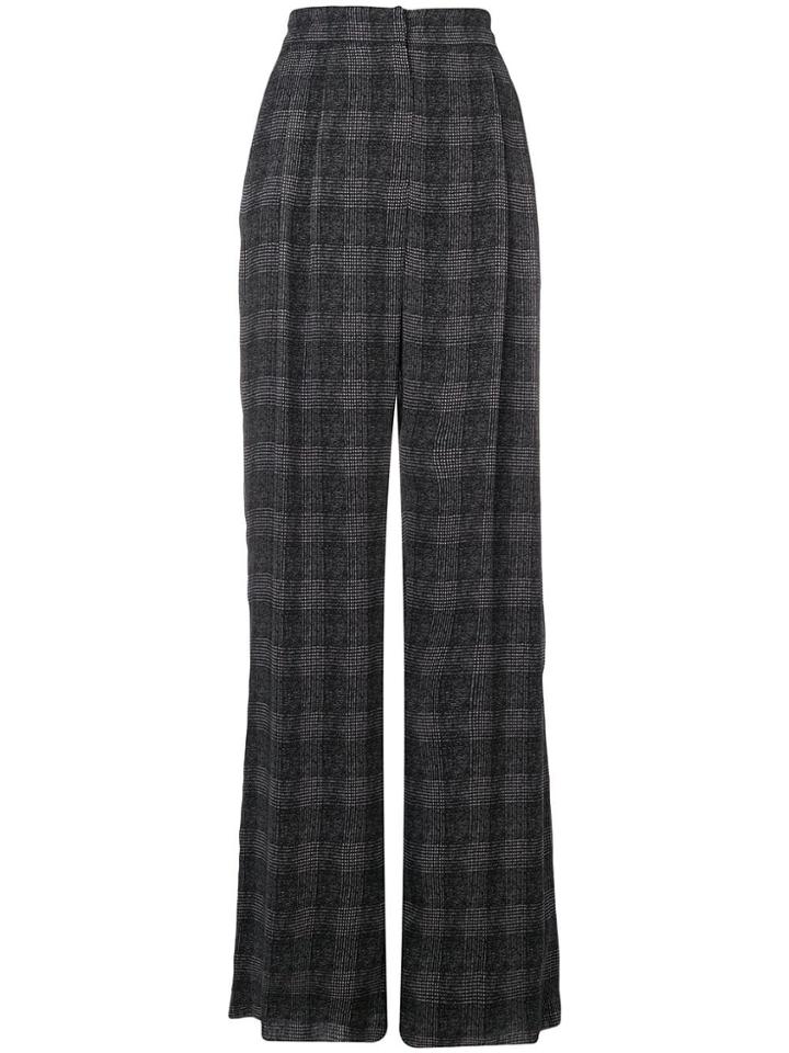 Max Mara Wide Georgette Trousers - Black