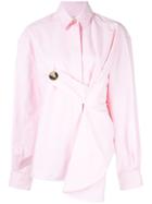 Walk Of Shame Front Button Shirt - Pink