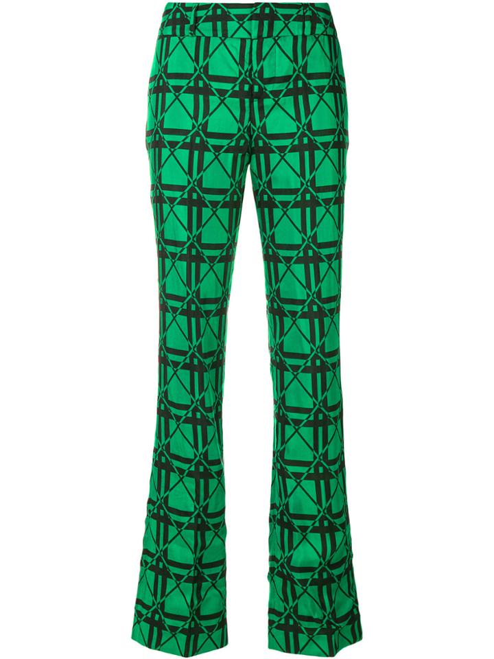 Marni Graphic Jacquard Trousers - Green