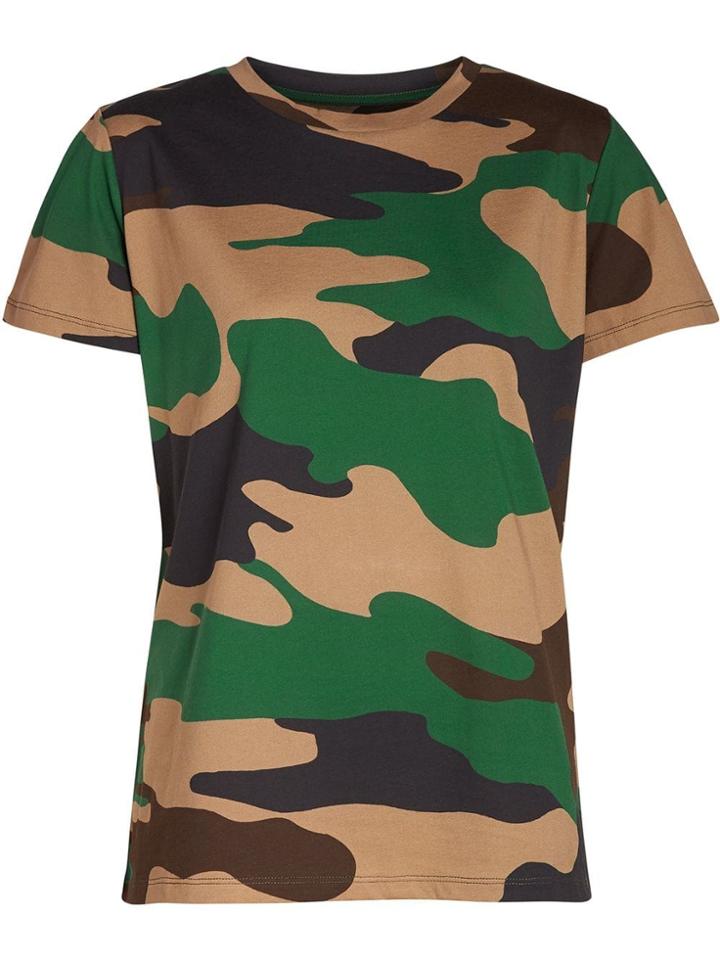 Burberry Camouflage Print Cotton Jersey T-shirt - Green