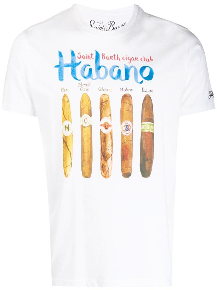 Mc2 Saint Barth Cigar T-shirt - White