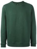 Stussy Crew Neck Sweatshirt, Men's, Size: Medium, Green, Cotton/polyester