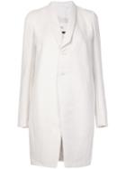 Rick Owens 'tusk' Coat, Women's, Size: 42, White, Silk/cotton/cupro