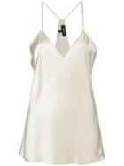 Theory V-neck Slip Top - White