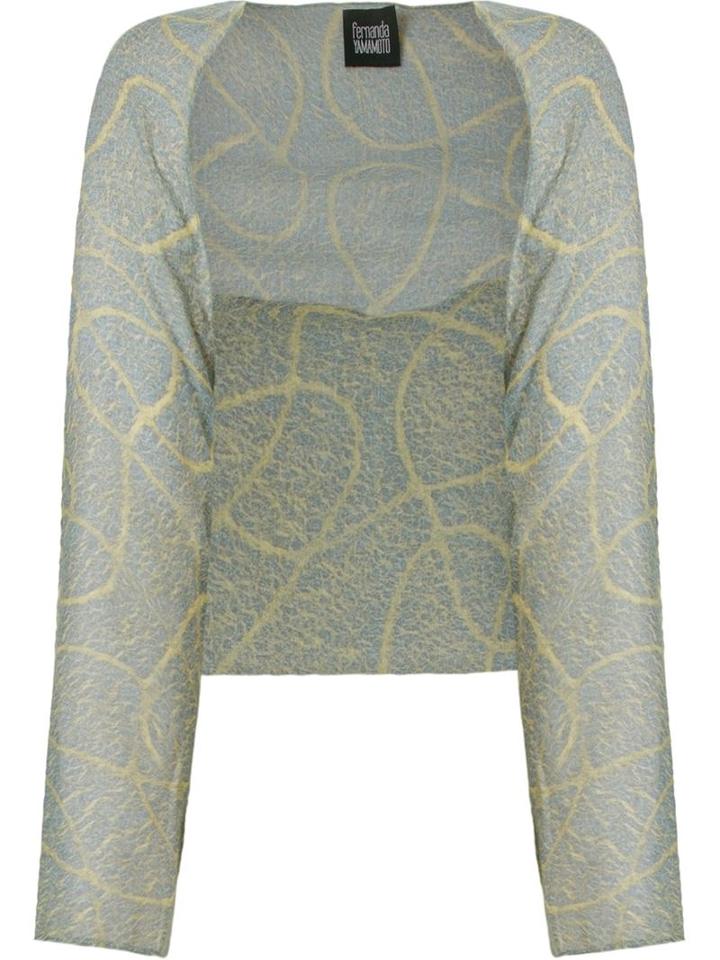 Fernanda Yamamoto Open Front Printed Bolero Jacket
