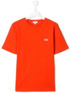 Boss Kids Contrast Logo T-shirt - Orange