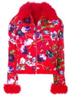 Kenzo Floral Quilted Jacket - Red