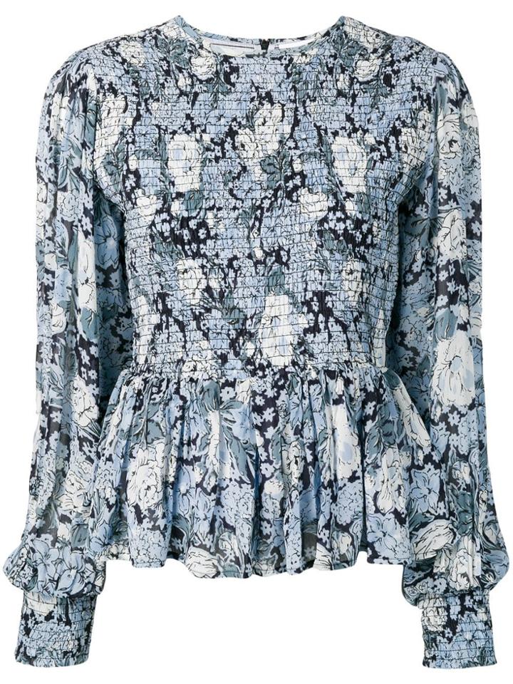 Ganni Heather Natural Blouse - Blue