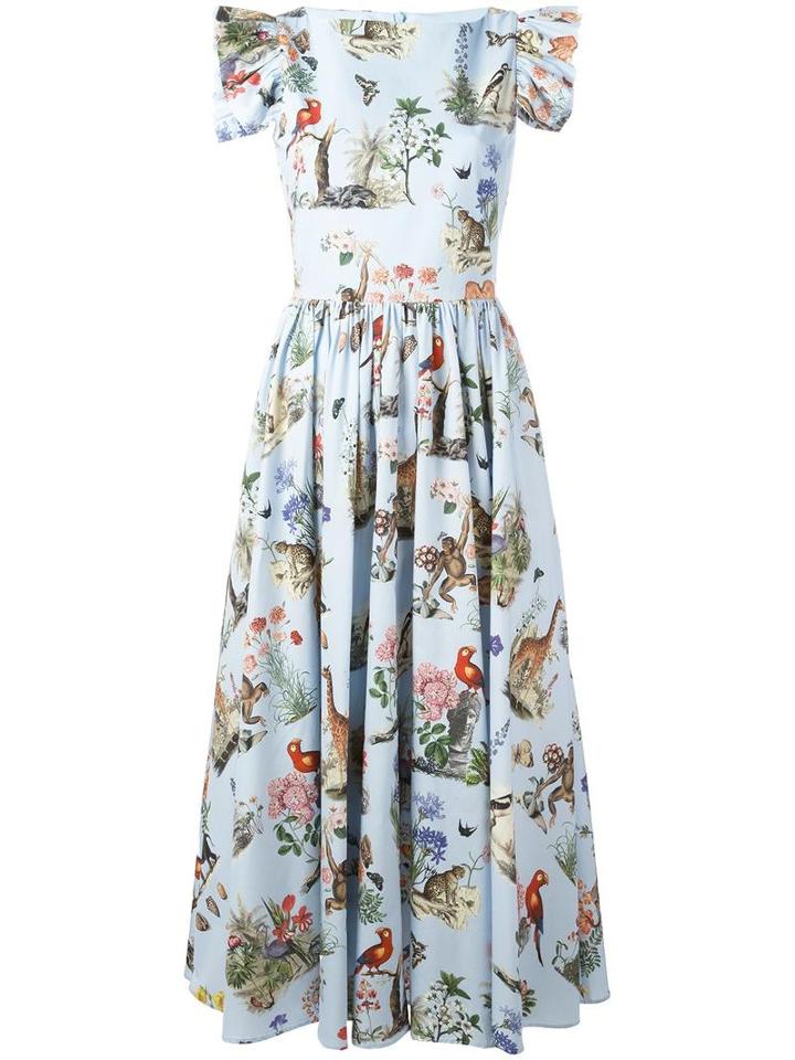 Vivetta Alligatore Dress, Women's, Size: 44, Blue, Cotton