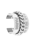 Balmain Embossed Logo Cuff Bracelet - Metallic
