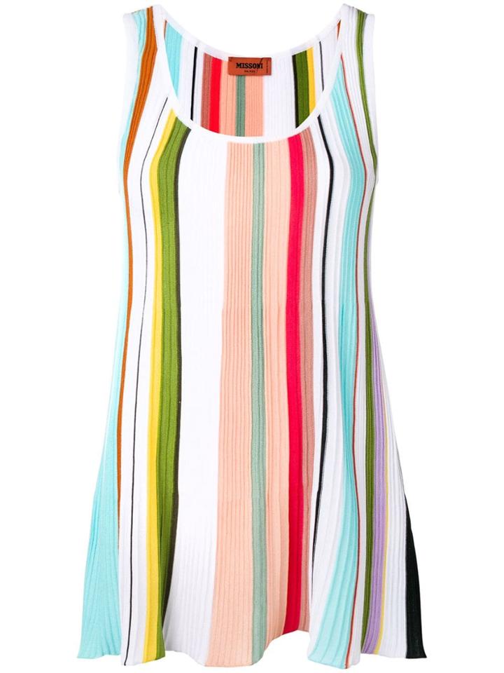 Missoni Striped Tank-top - White