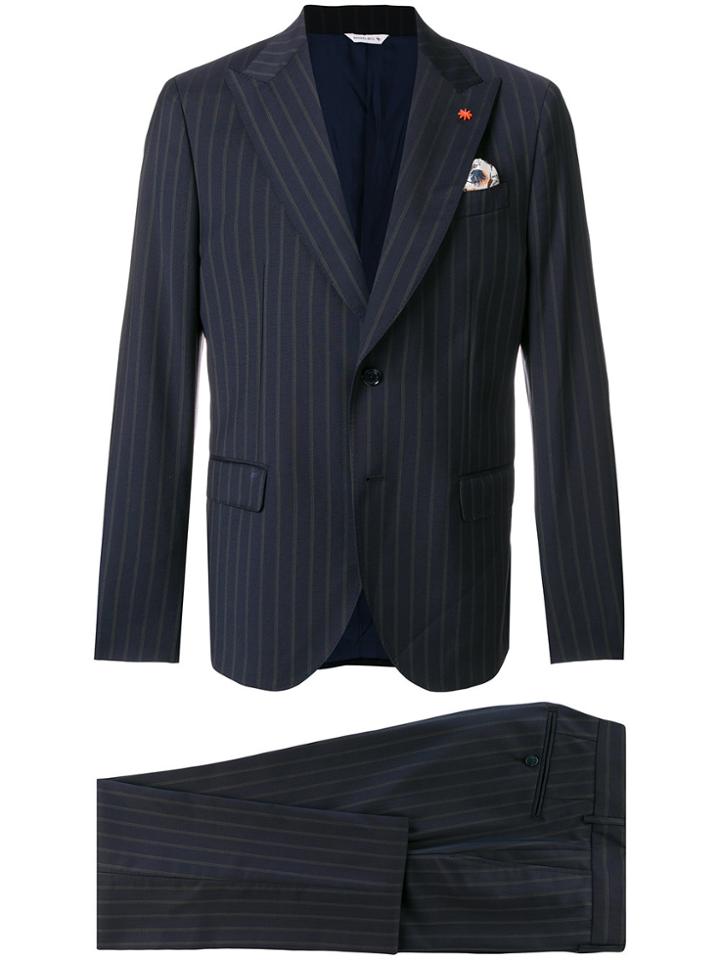 Manuel Ritz Classic Two-piece Suit - Blue